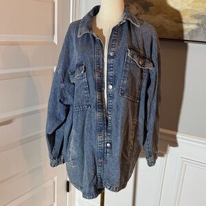 H&M Oversized Denim Shirt Jacket